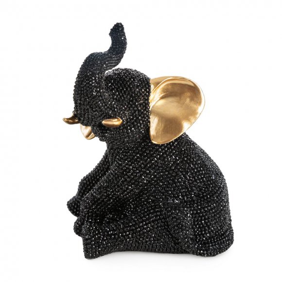 czarno złoty słoń figurka dekoracyjna eldo-05.jpg